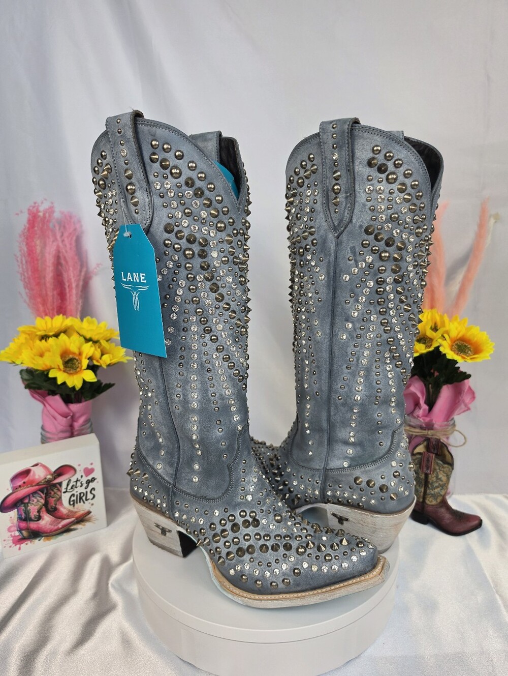 LANE Dolly Cowgirl Boots 8